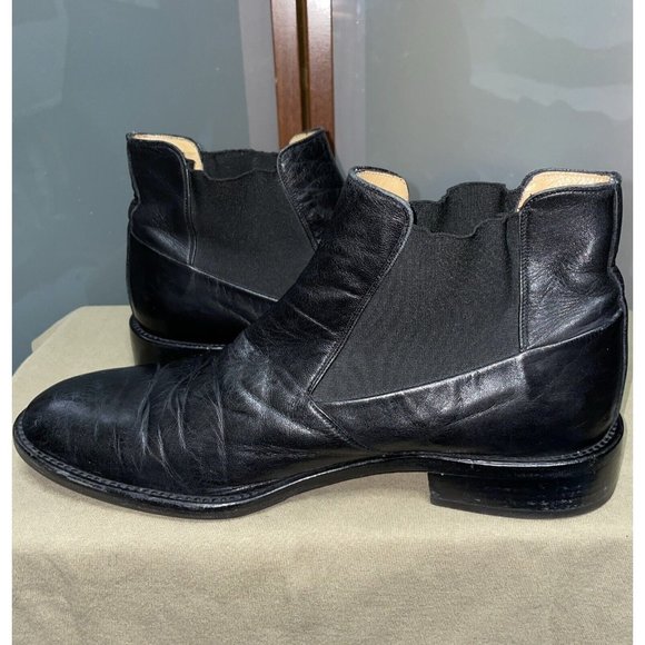BALLY Mens Sedalo Black Soft Calf Leather Chelsea Ankle Boots Size 7.5 EU 8.5 US main image 6